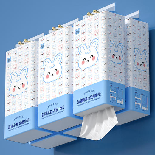【好运“挂”上墙！悬挂式面巾纸】大容量，一提抵多包，拒绝频繁更换，省心更省钱，家用实惠装整箱餐巾纸厨房擦手纸厕所用卫生纸L 商品图3