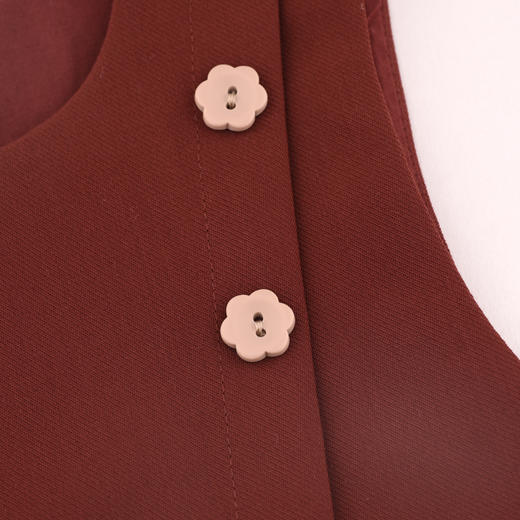 棉果果秋季新品女童春秋款百搭连衣裙背心裙M322702424420 商品图2