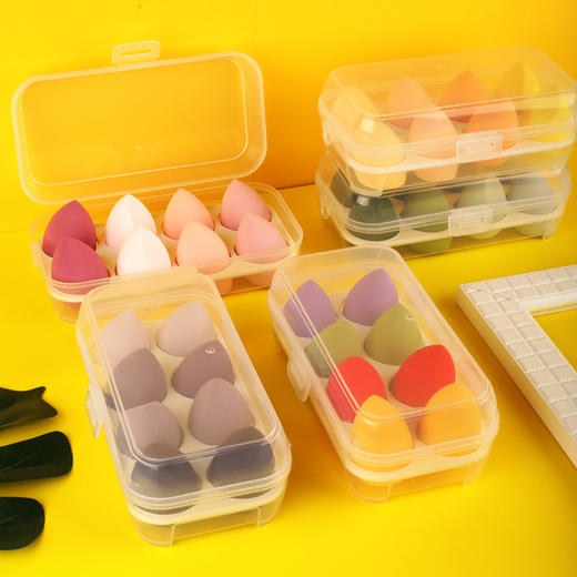 【软萌Q弹 化出透亮底妆 全方位上妆不留缝隙】美妆蛋彩妆蛋 水滴粉扑 葫芦斜切粉扑 洗脸扑 化妆棉海绵粉扑-QQ 商品图1