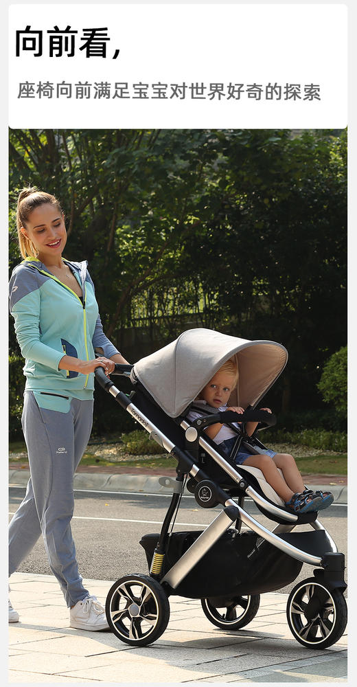 babyruler高景观婴儿车Tomado-T2/BBR-601178 商品图5