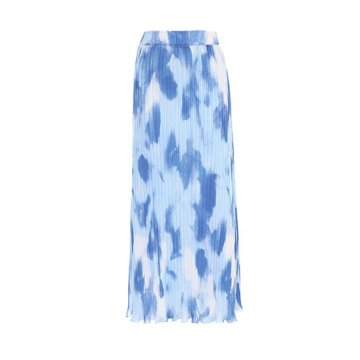 VIMAGE纬漫纪秋季新款高腰晕染印花半身裙V2206801 商品图5