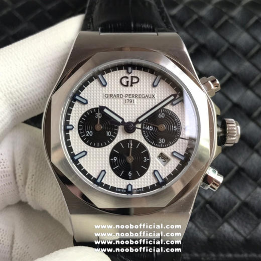 『NOOB独家货源』Girard-Perregaux 芝柏 Laureato Chronograph 桂冠系列42毫米计时腕表 316L精钢表壳 蓝宝石表镜 巴黎钮钉表盘 棒状指针 商品图1