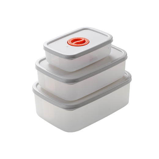 「3件套！可微波」家用糙米粗粮米饭分装便当盒减脂餐厨房用品定量水果蔬菜冰箱保鲜盒 商品图4