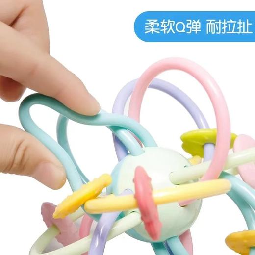 谷雨曼哈顿球牙胶摇铃玩具婴幼儿婴儿宝宝手抓球 商品图5