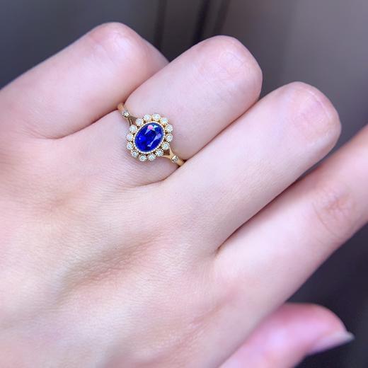 0.98ct 1.92g 蓝宝石戒指 商品图8