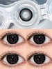 GUGUCON半年抛美瞳 黑牛奶 14.5mm 商品缩略图0