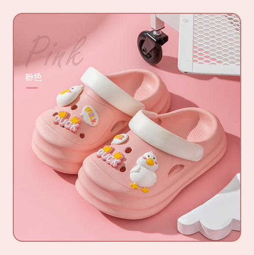 【轻盈舒适 步步可爱】EVA动物儿童洞洞鞋 女童可爱卡通外穿凉拖鞋  小中大童软底 男童拖鞋-QQ 商品图6