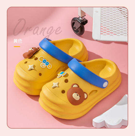 【轻盈舒适 步步可爱】EVA动物儿童洞洞鞋 女童可爱卡通外穿凉拖鞋  小中大童软底 男童拖鞋-QQ 商品图7