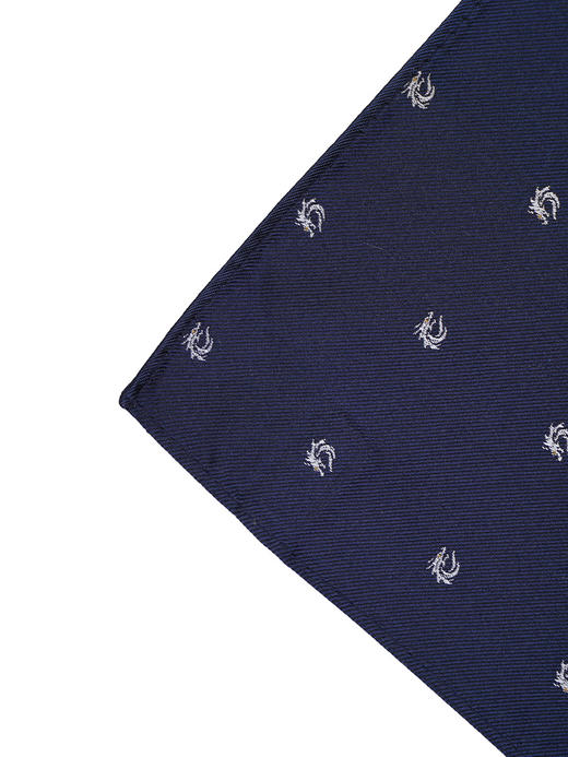 callisto蓝色桑蚕丝口巾 商品图3