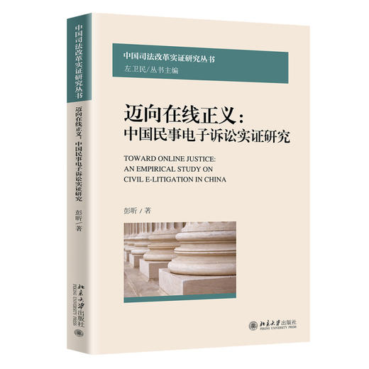 迈向在线正义：民事电子诉讼实证研究 彭昕 著 北京大学出版社 中国司法改革实证研究丛书 商品图0