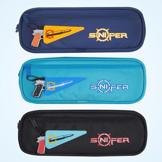 小灵精帆布笔袋 学生拉链铅笔盒 大容量多功能文具收纳袋950开学广外晨光文具 1个 商品图0