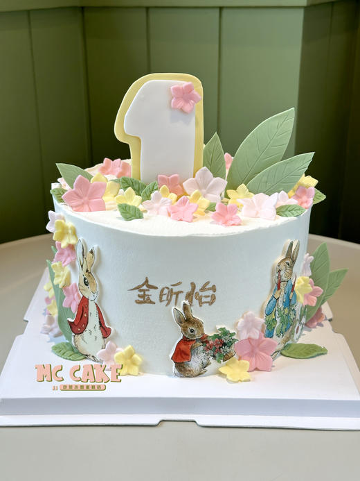 彼得兔主题周岁 数字蛋糕/纸杯蛋糕 商品图0