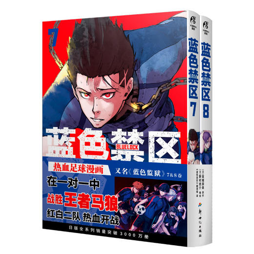 【豪华特典版：角色徽章x3】蓝色禁区.7-8 随书赠品： PVC细沙闪卡×2（55*90mm） 烫金角色插画卡×6（100*140mm） 商品图3