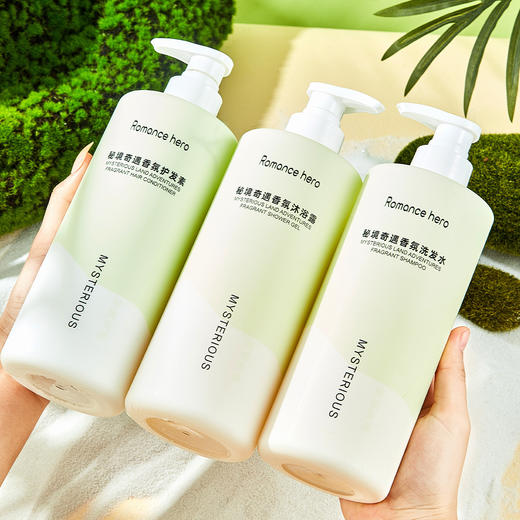 【由内而外的发香❗️洗发水沐浴露套装】〞秘境奇遇 清新温柔〞，定格秀发的高光时刻，轻奢香浴，发丝自然蓬松，持久留香沐浴露，家庭装洗护套装L 商品图2