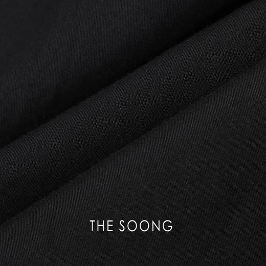 THESOONG|’阿利特’极简中腰抽绳松紧腰阔腿休闲裤HWKZ4685 商品图2