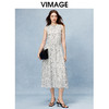VIMAGE纬漫纪舒适无袖收腰a字印花连衣裙夏季新款V2207809 商品缩略图1