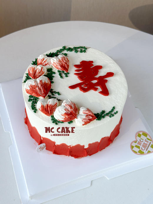 立体浮雕寿桃蛋糕 商品图0