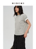HIDEMI 自然棉织标系列圆领透气舒适短袖t恤 白色/烟灰色/深炭灰 商品缩略图8