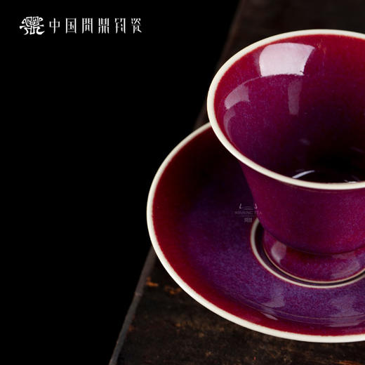 问鼎钧瓷梦鼎系列听雅杯碟组 商品图1