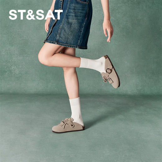 ST&SATx敦煌风尚联名 复古民族风流苏勃肯鞋SSC3114050 商品图13