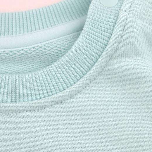 棉果果秋季新品女童春秋款简约百搭清新圆领套头卫衣M322180224431 商品图2