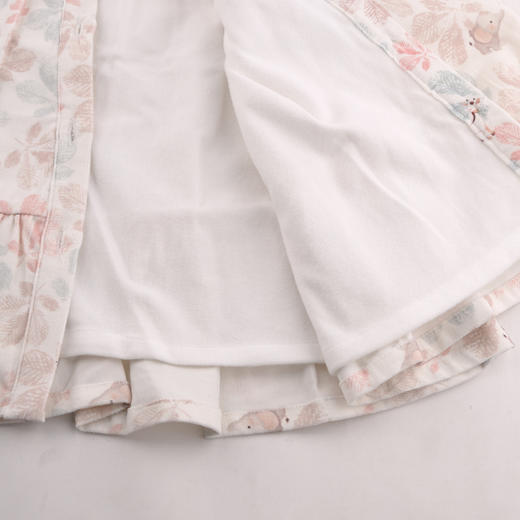 棉果果秋季新品女童百搭薄绒翻领连衣裙M322700224436 商品图2