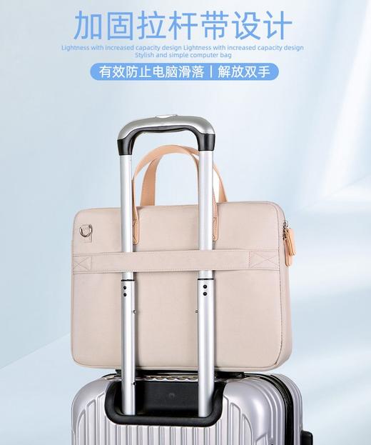 【百搭通勤款！大容量电脑包】手提笔记本包女士商务公文包苹果华为华为16寸，内置防震气垫隔层，能减缓震动对电脑的伤害。ry 商品图1