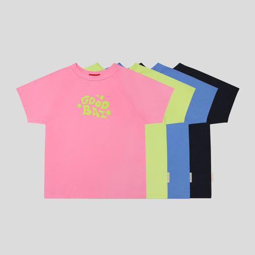 GOODBAI GOODEES撞色字母印花插肩袖短袖T恤 商品图1