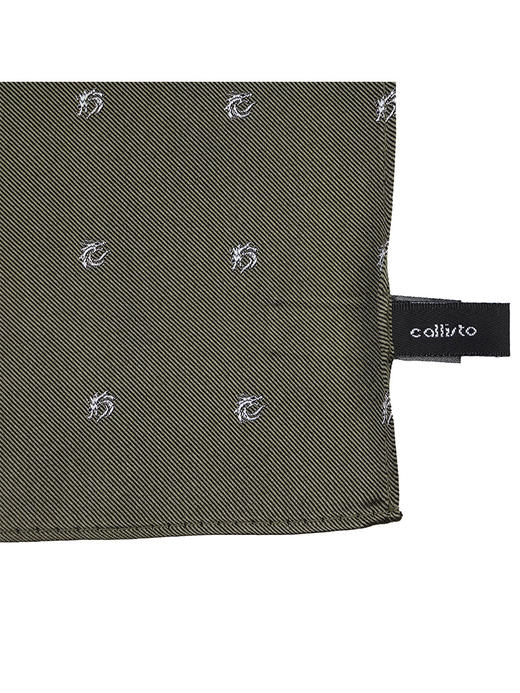 callisto绿色桑蚕丝口巾 商品图2