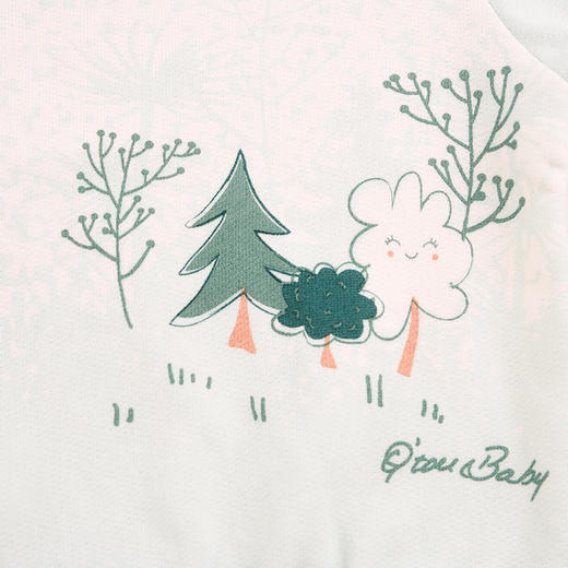 棉果果秋季新品女童春秋款简约百搭清新圆领套头卫衣M322180224432 商品图2