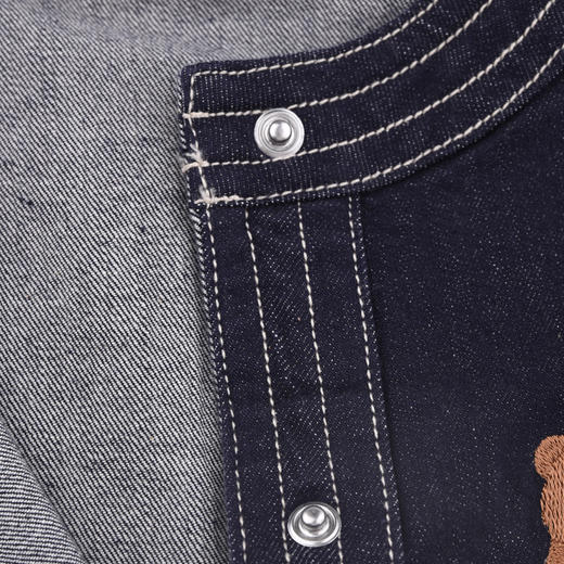 棉果果秋季新品女童春秋款纯棉柔软牛仔马夹M322171224423 商品图5