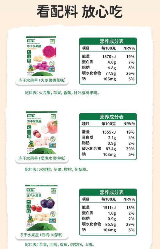 本丁敏星冻干水果星西梅山楂 商品图3