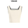 VIMAGE纬漫纪舒适弹力修身气质背心打底秋新款V2213807 商品缩略图0