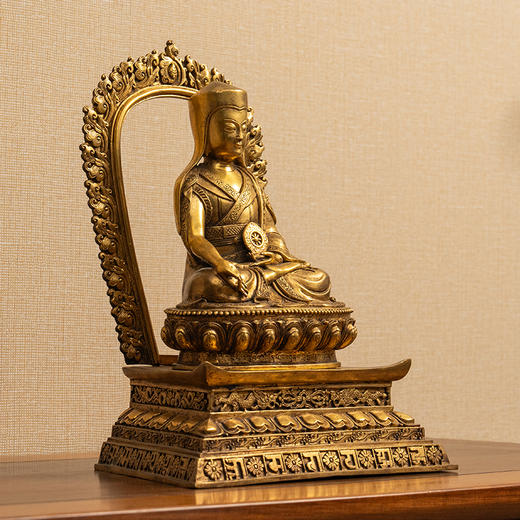 清 铜鎏金萨迦五祖八思巴像 商品图4