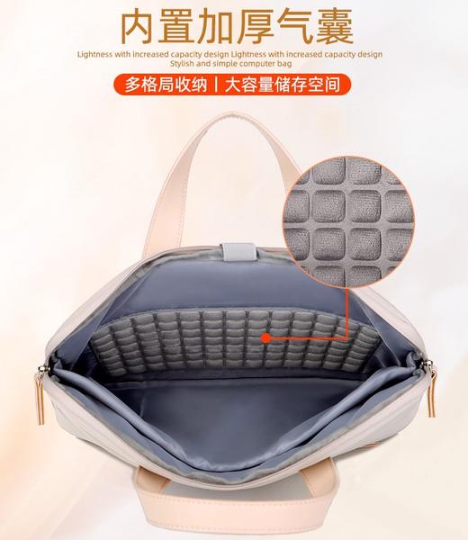 【百搭通勤款！大容量电脑包】手提笔记本包女士商务公文包苹果华为华为16寸，内置防震气垫隔层，能减缓震动对电脑的伤害。ry 商品图2