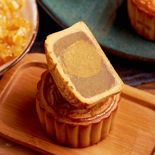 【严选】屈姑广月经典系列橘颂中秋月饼礼盒 480g /盒（80g*6枚） （厂家直发） 商品图3