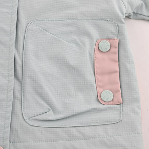 棉果果秋季新品女童加绒加厚摇粒绒防风保暖休闲冲锋衣外套加绒保暖风衣M322100324428 商品图7