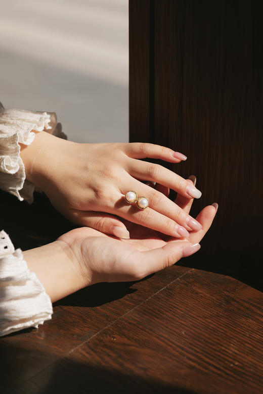 珍珠系列——喵星人系列项链耳环，淡水珠加母贝！ 商品图10