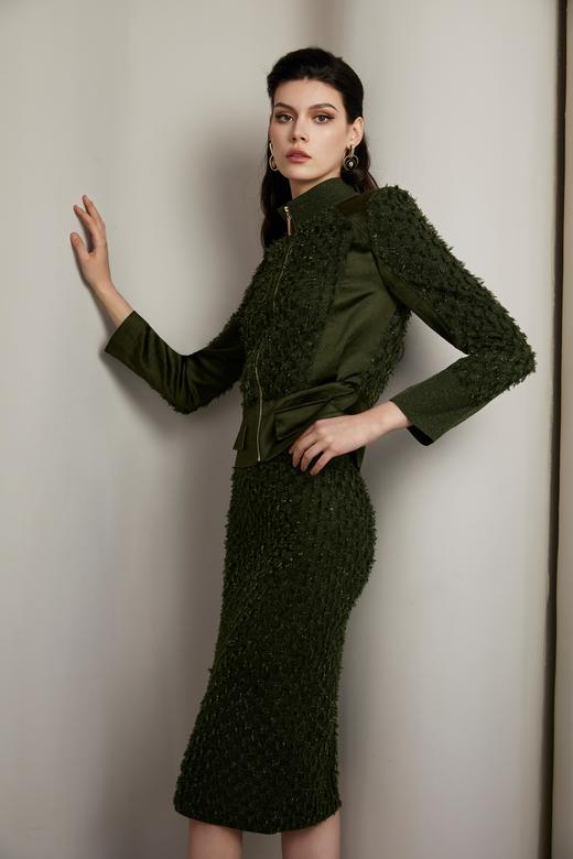 SAFICOO 优雅气质 立领长袖 显瘦外套 商品图2