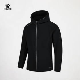 卡尔美秋季新款张弛有度系列男士针织外套（连帽）