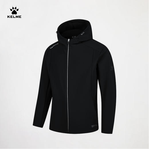 卡尔美秋季新款张弛有度系列男士针织外套（连帽） 商品图0