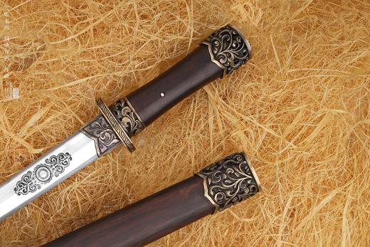 三希堂  青骓系列  手锻古铁青霜小剑  未开刃 商品图7