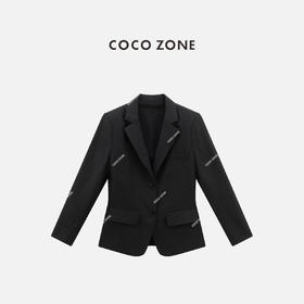 COCO ZONE 设计感两粒扣西装外套气质百搭上衣CC1C1603