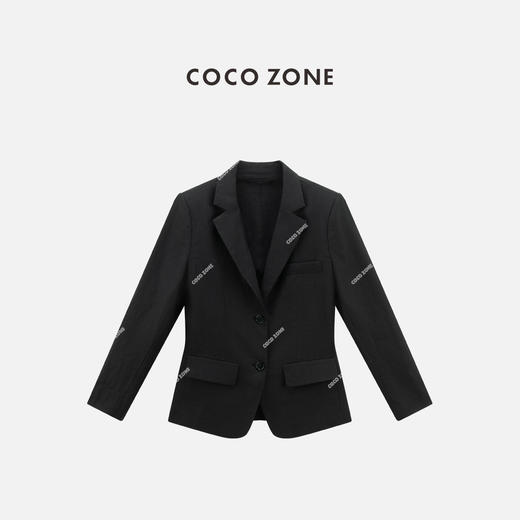 COCO ZONE 设计感两粒扣西装外套气质百搭上衣CC1C1603 商品图0