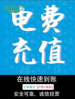 电费充值96折，下单备注 户号和地区（一般0-24小时到账）