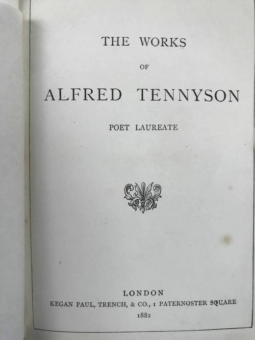 1882年 丁尼生诗集 1副肖像插图 全真皮精装32开 商品图3