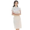 改良旗袍夏季年轻款小个子短款白色CCG8479 商品缩略图4