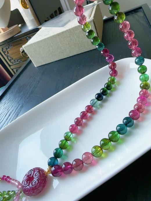 34.92g 7.3mm 碧玺手链 商品图5