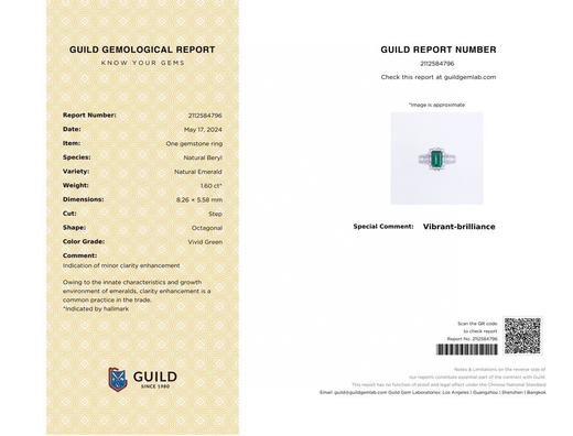 1.7ct 祖母绿戒指 商品图5