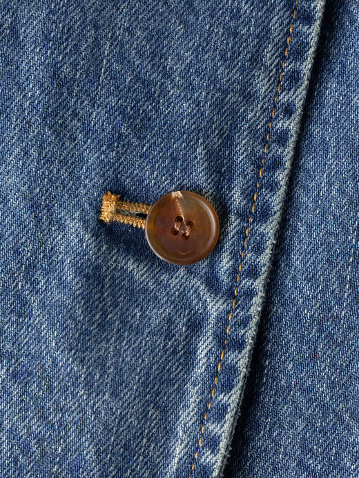 COCO ZONE 复古休闲牛仔西装外套两粒扣设计上衣CC1C1709 商品图7